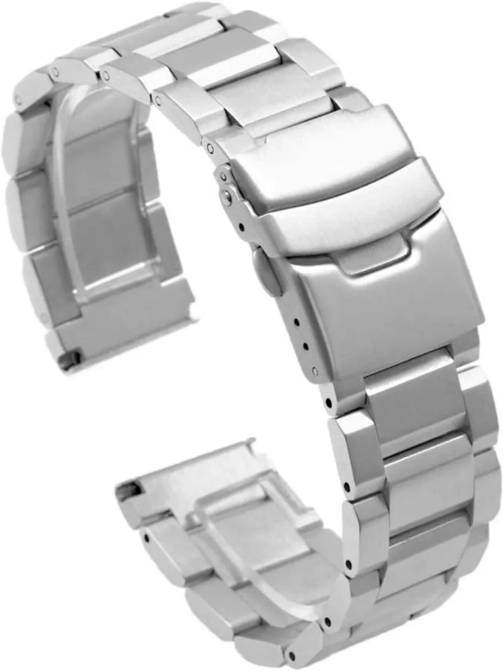 Adjustable Stainless Steel Quick Release Watch Band for Men & Women - 18mm to